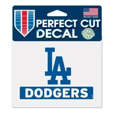 Los Angeles Dodgers 4"x5" Perfect Cut Car Decal [NEW] MLB Auto Sticker Emblem