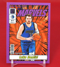 Luka Doncic PURPLE PRESS PROOF Net Marvels 2023-24 Donruss Basketball