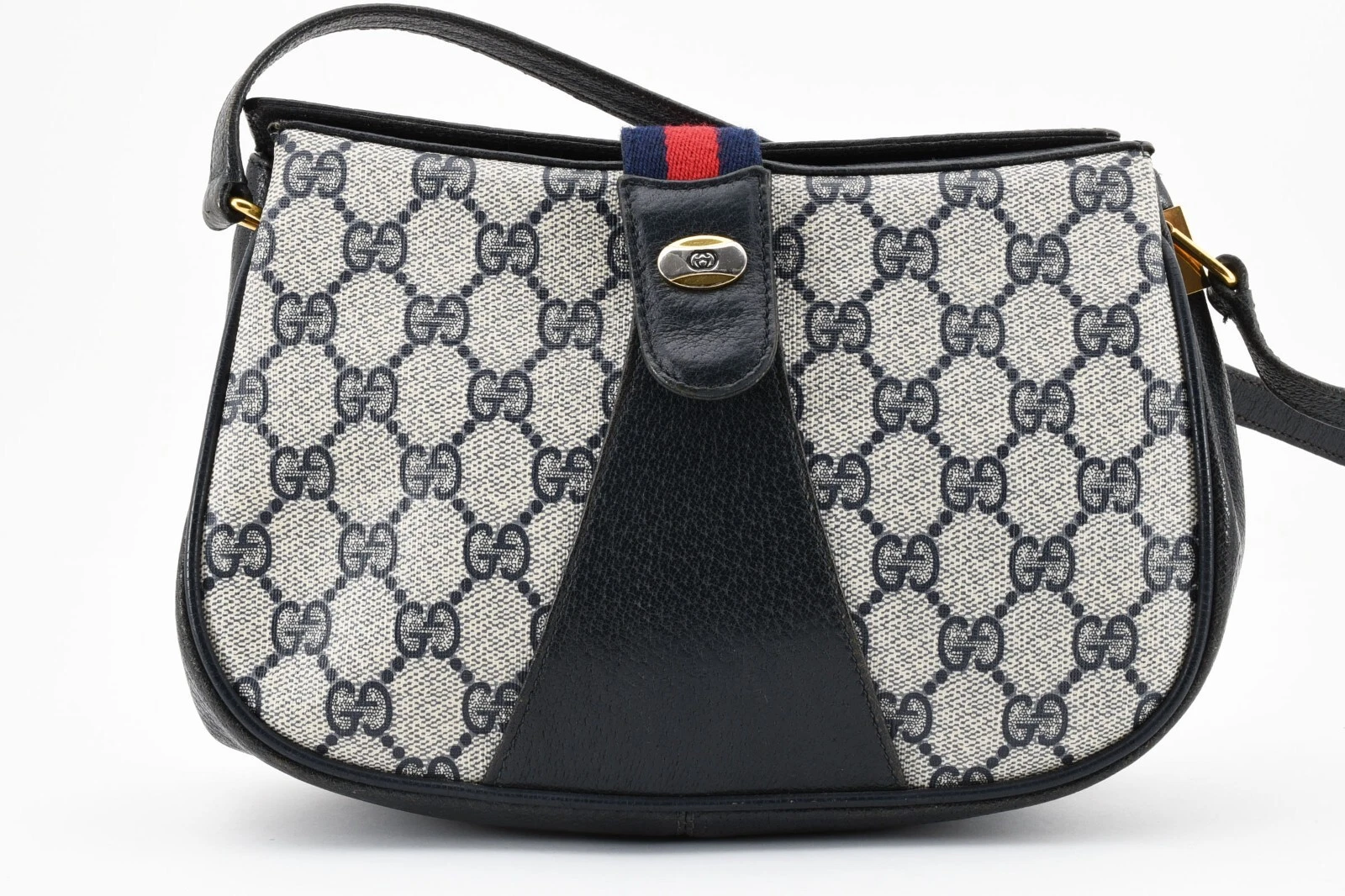Sac à main bandoulière vintage GUCCI [Rang AB] GG Sherry Line Supreme authentique