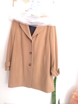 camel coat size 22