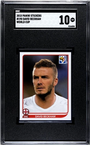 2010 Panini Stickers DAVID BECKHAM World Cup South Africa #190 SGC 10 GM England