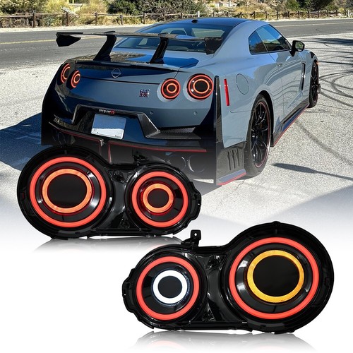 LED Tail Lights Fit For 2007-2017 Nissan GTR GT-R R35 Rear Lamps Animation Pair - Picture 7 of 22