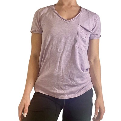 TLA  V-Neck Tee Shirt with Pocket