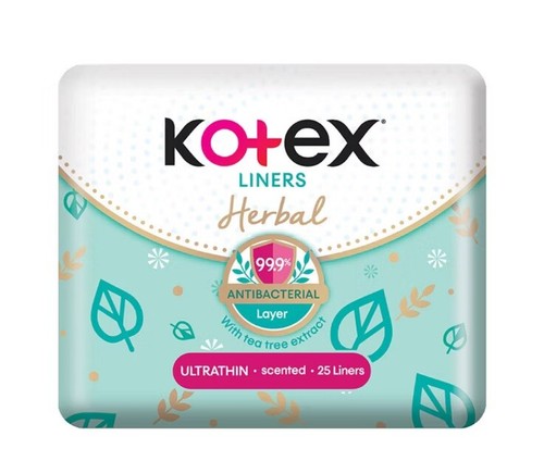 KOTEX Liners Herbal Anti-Bacterial Ultra Thin 15 / 17.5cm - Picture 4 of 9