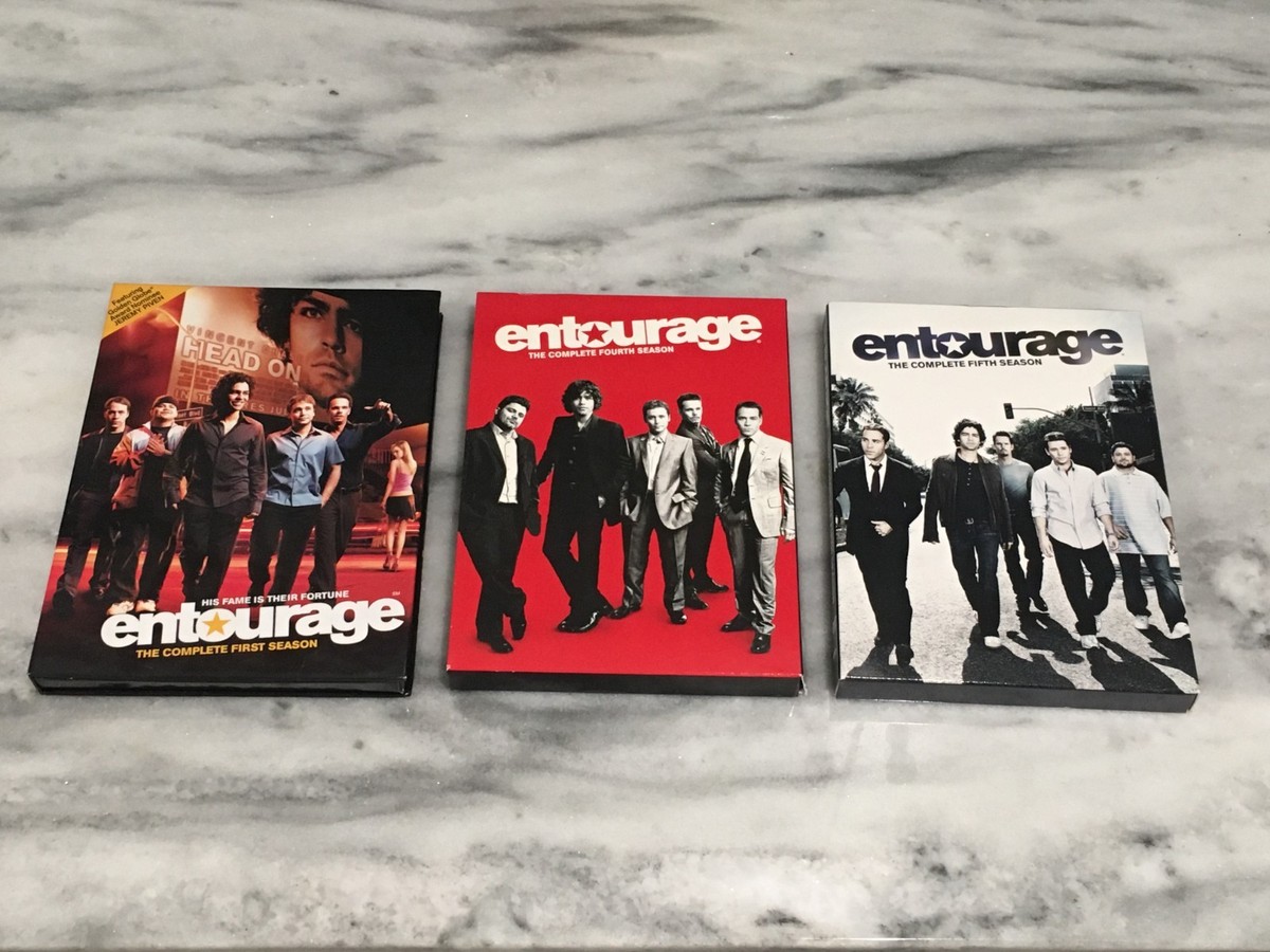Lot (3) ENTOURAGE Seasons 1, 4, & 5 HBO Tv Series DVD Lot  