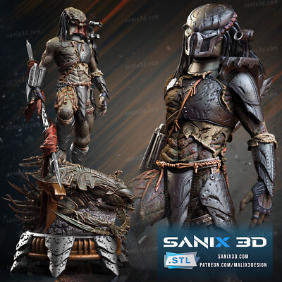 ALIEN vs. PREDATOR, FILME, 1/4-1/24, FIGUR, FAN ART, 3D-DRUCK, STATUE, SANIX3D
