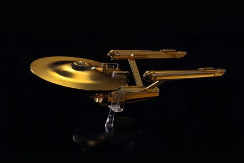 Eaglemoss • collection Star Trek XL • plaqué or 18 carats États-Unis Enterprise NCC-1701 - Photo 1 sur 3