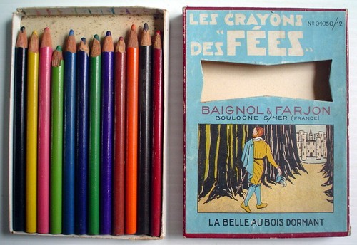 ANCIENNE BOÎTE DE CRAYONS DE COULEURS "LES CRAYONS DES FÉES" - Imagen 4 de 6