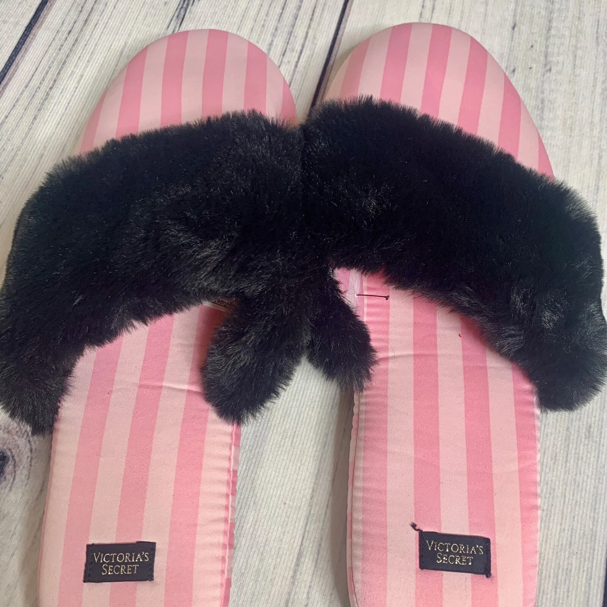 LV Mink Slippers - Pink