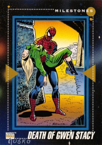 THE DEATH OF GWEN STACY / 1992 Marvel Universe Series 3 (Impel) BASE Card #197 - Picture 1 of 2