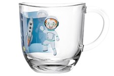 Kinderbecher Leonardo Kinder Tasse Becher Weltall - Astronaut Motiv Kindertasse 
