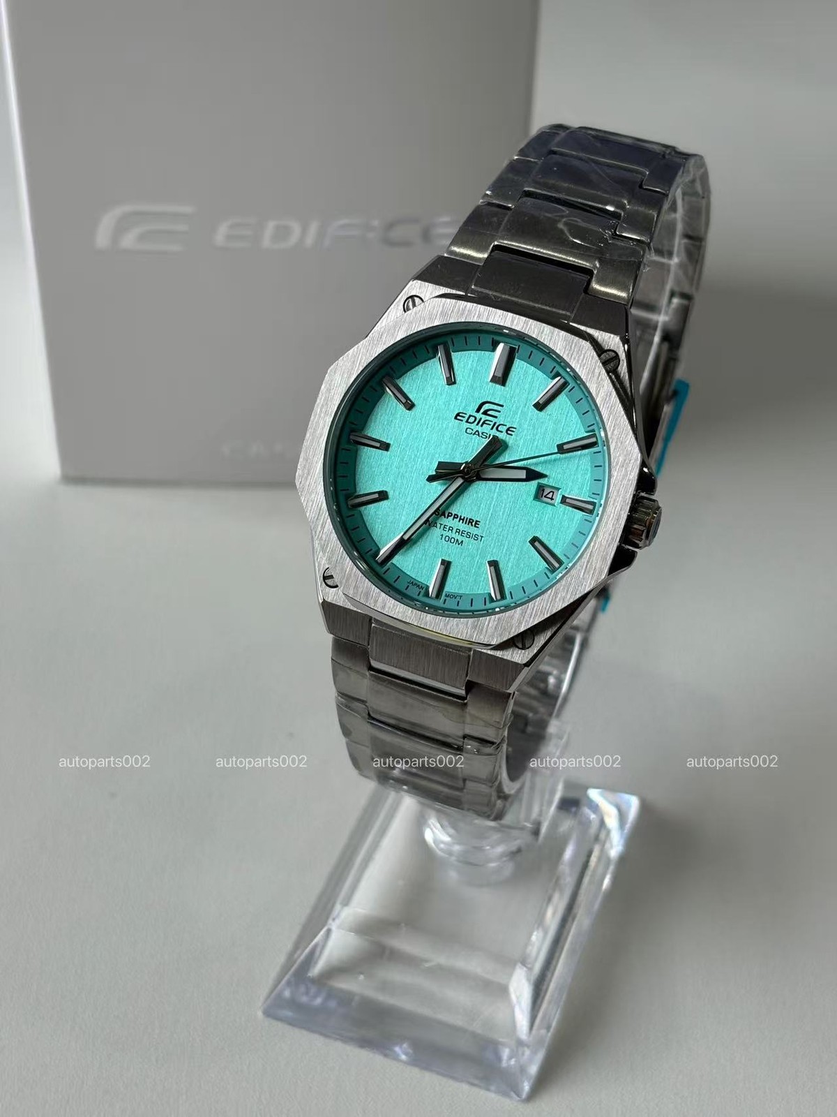 CASIO Edifce Sapphire crystal steel band Men's watch EFR-S108D-2BV