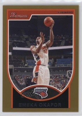 2007-08 Bowman Draft Picks & Stars Gold 55/99 Emeka Okafor #50 0nr3