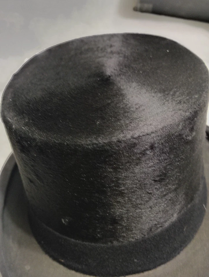 Винтажная антикварная шапка-бобр для верховой езды одежда для верховой езды сделано в Голландии 21 дюйм - Изображение 4 из 4