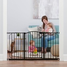 Regalo Super Wide Safety Baby Gate Latch Closure 30.5-58"W For Stairs  Doorways