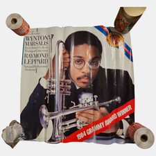Wynton Marsalis Raymond Leppard Trumpet Concertos 23x22.5 1984 CBS Promo Poster