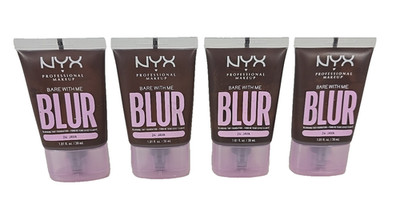 LOT OF 4 - NYX Professional Bare With Me BLUR Matte Foundation - 24 JAVA 1.01 oz