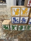 Vtg Children’s Wood Blocks lot of 24 DISNEY Wooden Alphabet, ABC, Crafts, Decor — photo 2