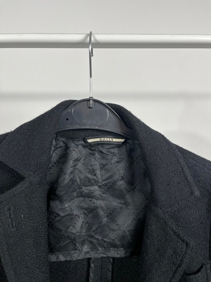 Bally сделано в Италии 100% Virgin шерсти на заказ блейзер куртка черный - Изображение 4 из 4