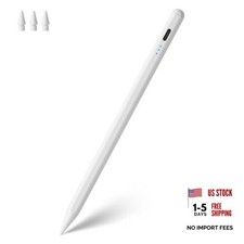 Stylus Pen for Apple Pencil Tilt Sensitivity Palm Rejection for iPad A16 White