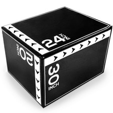 16 Pound Versatile 3-in-1 Plyometric Jumping Exercise Box Open Box 