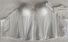 Dominique Corset Bra White 32C Multifunctional Style 8541 NWT