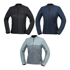 IXS Rapid BigAir 1.0 Motorradjacke Damen Textiljacke Sommer Airbag Ready Schwarz