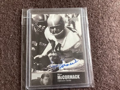 1997 Upper Deck NFL Legends - Autographs Mike McCormack #AL-50 (AU)