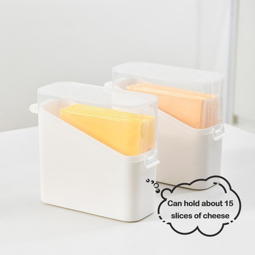Cheese Keeper Case Airtight With Lid Large Capacity Slice Cheese Holder ...