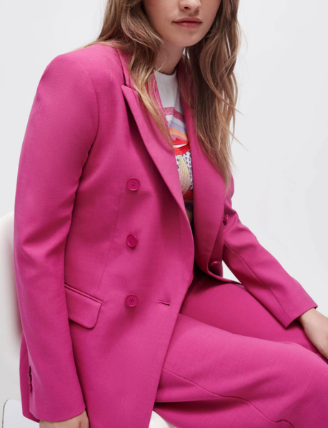 Maje Blazer Jacke Pink Rosa Wollmischung Gr. Fr 40 L Damen MFPVE00403-image