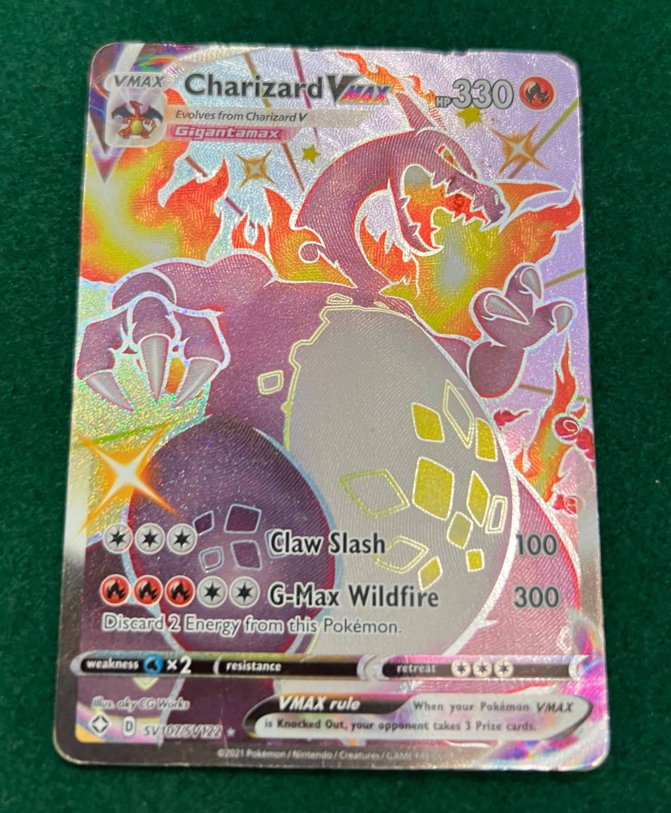 Charizard VMAX SV107/SV122 Shining Fates: Shiny Vault Holo