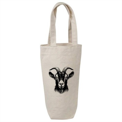 ''Billy Goat Portrait'' Baumwolle Weinflasche Geschenk/Reisetasche (BL00046347)