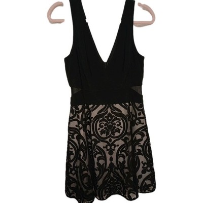Xscape Womens Sleeveless V-Neck Party Dress Black 4