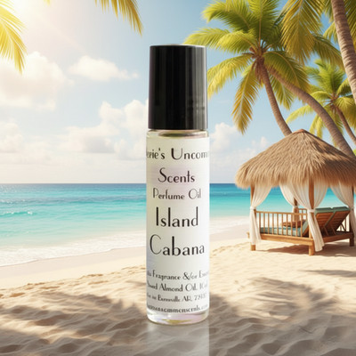 Island Cabana scented 10ml Rollerball bottle PERFUME BODY OIL FRAGRANCE