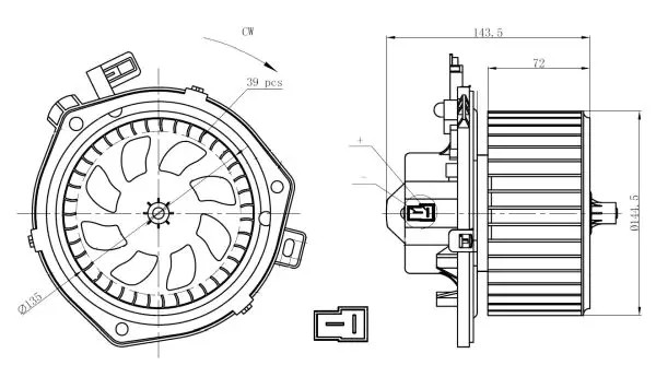 Nrf Innenraumgebläse 34280 Für Iveco - Bild 3