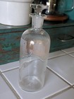 Antique glass apothecary medical bottle jar  *As Is* / Offered Individually — photo 4
