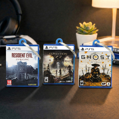 PS5 Miniatur Spielhülle Schlüsselanhänger   große Auswahl an Spielen