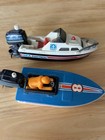 Vintage 1978 Tomy Sea Patrol Mercury Boats No Cracks Both Motors Working Correct — photo 1