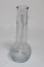 Vintage Made In USA Clear Hobnail Glass Bud Vase 8 1/2โ