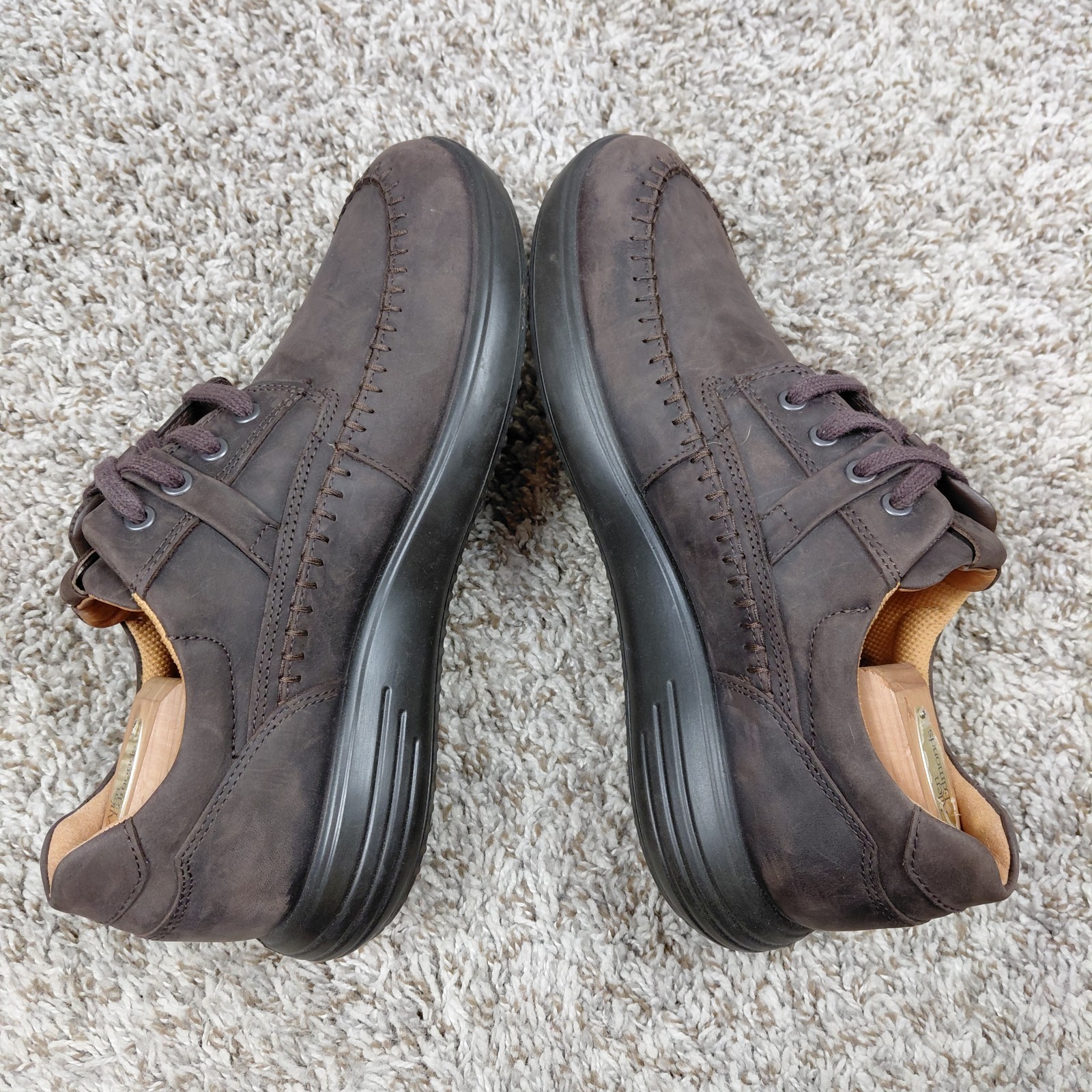 ECCO Seawalker Shoes Mens 43 EU 9-9.5 US Brown Leather Casual Walking Comfort