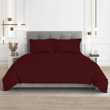 3 Piece Duvet Set- 1000 Thread Count 100 Egyptian Cotton Breathable, Soft Du...