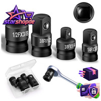 Stecknuss Adapter Satz 3/8 Auf 1/2 1/4 Zoll 4 StüCk Werkzeug ZubehöR