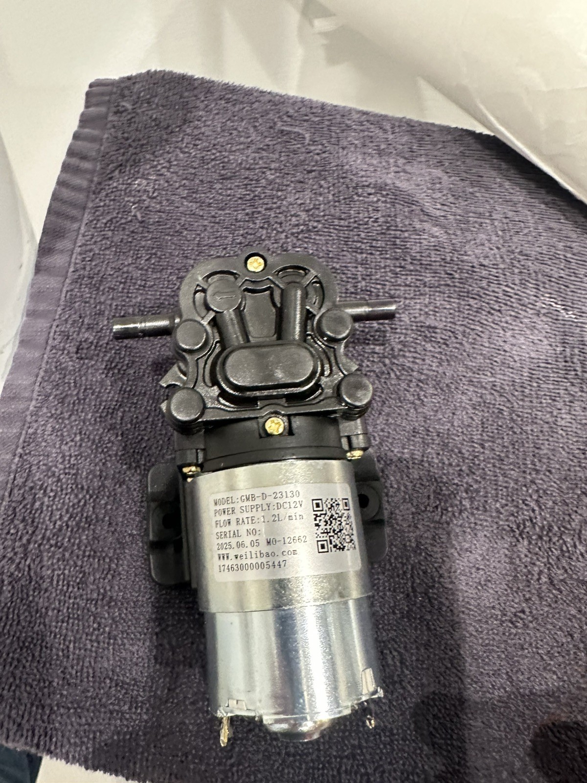 GMB-D-23130 Water Pump, DC 12V, 0.32 GPM, Compatible Primo Water Dispenser Pa