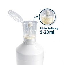 Dosier-Kopf, -Kappe, -Aufsatz, -Hilfe, Messkappe für Flaschen, Gewinde: 28 mm