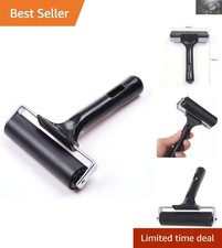 Lightweight 4-Inch Rubber Brayer Roller for Precision Printing  Crafting