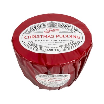 Tiptree Traditional English Christmas Pudding 1 Pound Handmade with Brandy
