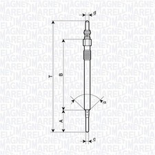Glühkerze MAGNETI MARELLI 062900141304 4,4V M8X1 für JEEP WRANGLER 3 JK CHEROKEE