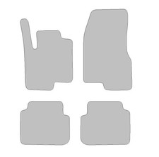 Fußmatten passend für Smart Forfour Typ 454 (Baujahr 2004 - 2006), Hit schwarz