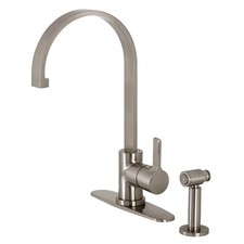 Kingston Brass LS871.CTLBS Continental 1.8 GPM 1 Hole Kitchen - Nickel