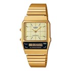 CASIO Ana-Digi Quartz Watch AQ-800EG-9A Gold Retro Stopwatch Dual Time